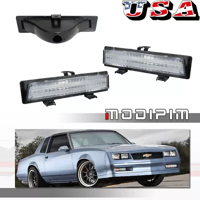 For 81-88 Chevy Monte Carlo SS Clear Driver Passenger Signal Lights Housings Kit • $34.99