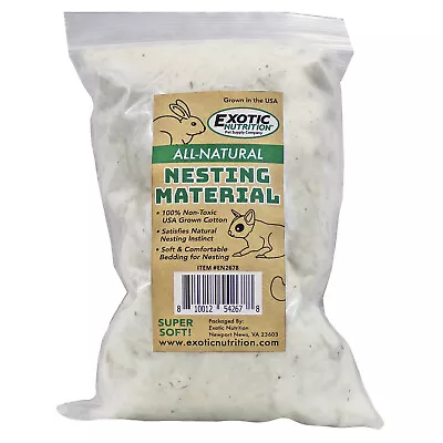 All-Natural Nesting Material 1.5 Oz. - Sugar Glider Squirrel Rabbit Hamster • $7.99