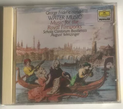 CD Handel WATER MUSIC August Wenzinger MUSIC FOR ROYAL FIREWORKS On 1 X CD • £5