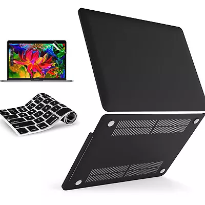 FOR MacBook Pro/Air 2018-2021 Black Hard Case +Keyboard Cover +Screen Protector • $36.09