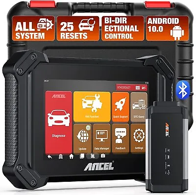 ANCEL V6 PRO+ BT Enhanced Bi-Directional Car Diagnostic All System OBD2 Scanner • $375.99