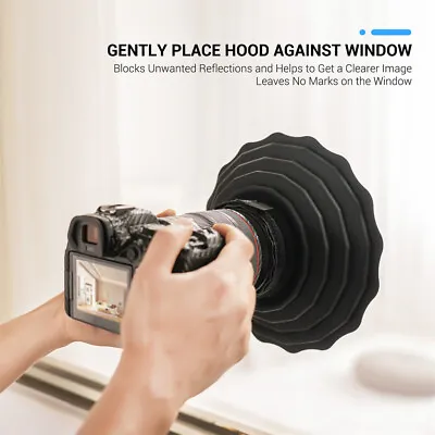 $24.99 • Buy Anti-Reflection Silicone Lens Hood 73-88mm For Canon Nikon Sony Fujifilm Camera