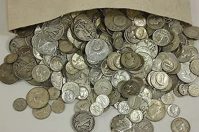 4 Standard Ounces 90% Silver Junk Coins Half Dollars Quarters Dimes  • $138.43