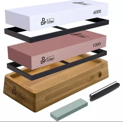 DDF IohEF Extra Large Sharpening Stone Set  Whetstone 1000/6000 Grit • $50