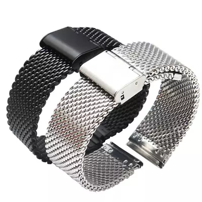 Premium Thicked Milanese Mesh Stainless Steel Watch Band Strap Metal 18 20 22 24 • $17.88