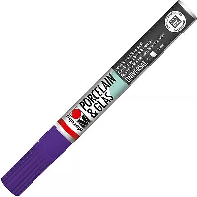 Marabu Porcelain/Glas Painter Marker Pen 1-2mm Violet • £6.79