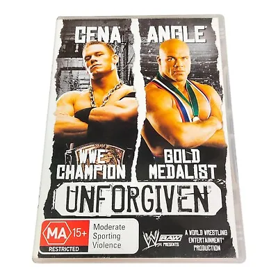 WWE Unforgiven DVD Cena Angle WWE Champion Gold Medalist Region 4 180 Mins • $4.71