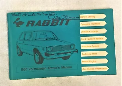 1980 Volkswagen Rabbit Owners Manual Very Nice Original • $30