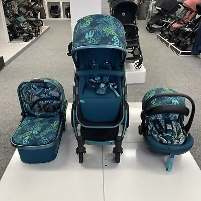 Ex-Display Cosatto Wow 2 Pram & Car Seat Bundle - Midnight Jungle RRP £899 • £749