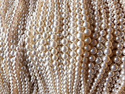 Simulated Pearls (Faux) Loose Graduated Strands (26) • £2.95
