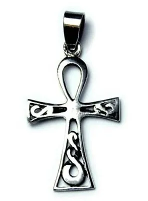 EGYPTIAN ANKH 925 STERLING SILVER PENDANT 3cm FOR NECKLACE WITH GIFT BOX • £13.99