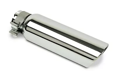 Go Rhino Exhaust Tip Stainless Steel 3 1/2  ID X 5  OD X 14  Long Angle Cut  • $94.97