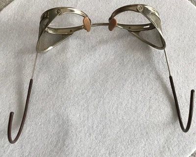 $30 • Buy Vintage AO American Optical Safety Goggles W/Case Metal Mesh Sides Glasses
