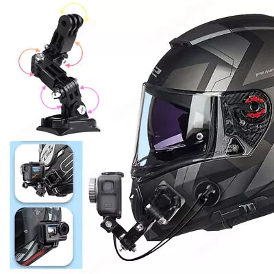 Motorcycle Helmet Chin Mount Strap For Gopro Hero 12/11 Motorcycle Accessories • $16.49