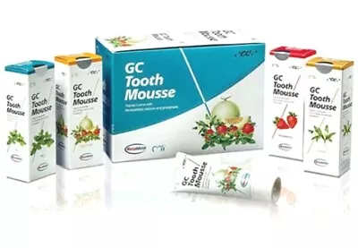 GC Tooth Mousse Plus 10 Tubes Each 40 Gram 4 Strawberry 4 Mint 2 Vanilla • $285.01