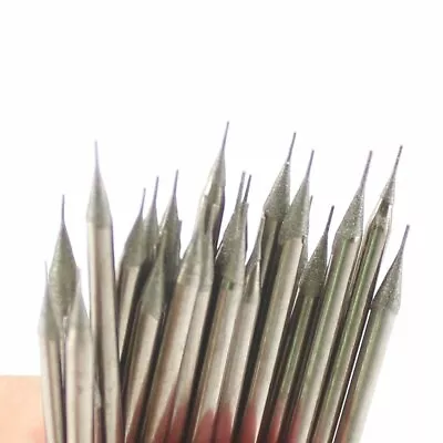30Pcs 0.4-2.5mm Micro Lapidary Diamond Drill Bits Carving Burrs Tools For Stone • $14.99
