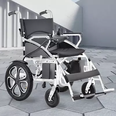 2024 Power Electric Wheelchair XL Size Long 20KM Range Folding Alloy Wheel Chair • $945