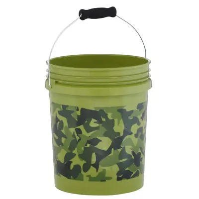 Pail Tub Paint Bucket Container Storage Outdoor Camping Multi Use Camo 5 Gal. • $6.99