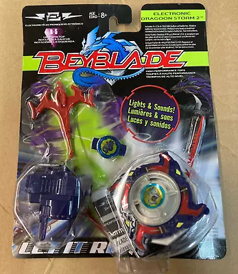 2002 Hasbro Beyblade Electronic Dragoon Storm 2 B-5 Sealed Blue • $40.60