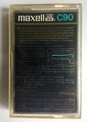 MAXELL UDXL 90 Audio Cassette.  Unused No Writing On Cassette Or Insert • £5