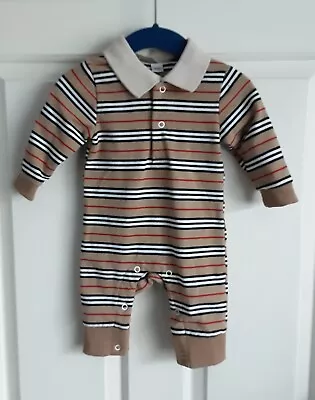 Baby Boys Romper/ All In One - 0-3 Months - Polo Shirt Collar  Designer Inspired • £11