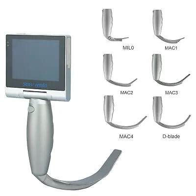 3.5inch Touchscreen Video Laryngoscope With 6 Reusable Blades • $999