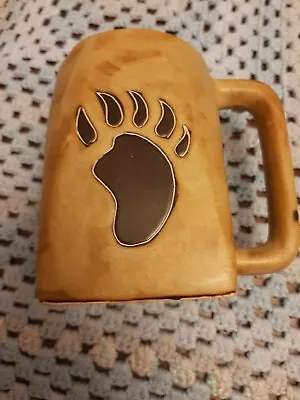 BEAR PAWS (3-D) LOGOS JUMBO STONEWARE Coffee Mug / Cup [ HANDMADE By: MARA ]  • $20