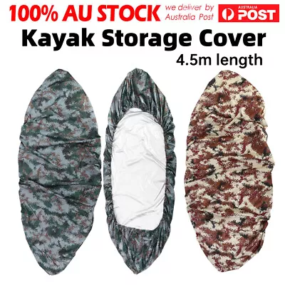 Kayak Canoe Transport Storage Dust Cover Waterproof UV Sunblock  4.5m AU • $26.50