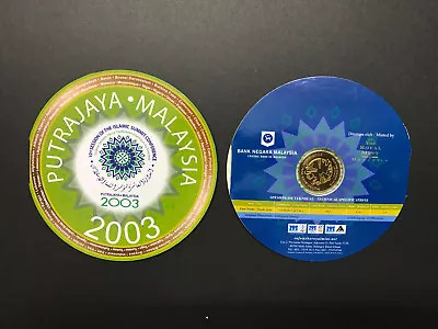 Card Coins Malaysia 10th Islamic Summit  1 Ringgit 2003 Nordic Gold BU • $8.99