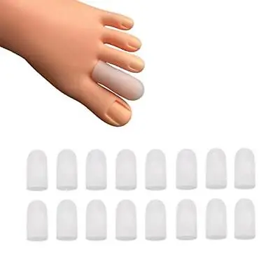 16 Pieces Gel Toe Caps Silicone Toe Protector Toe Covers Gel Toe Cushion • $11.22