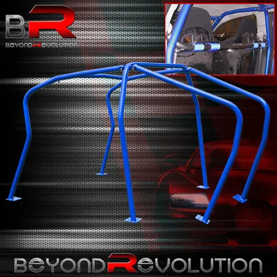 6 Point Anti Roll Cage Safety Blue Chassis Brace Blue Mk4 Vw Golf Gti 1.8T Vr6 • $796.99