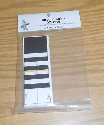 $7.95 • Buy Z-STUFF For TRAINS PART DZ-1215 BARCODE STRIPS For Use With DZ-1200 STATION