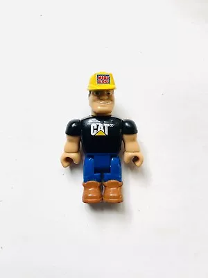 Mega Bloks CAT Articulated Dump Truck Construction Man Figure TB13 • $9.98