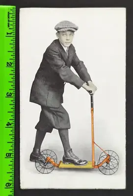 Vintage 1913 Henley Rollabout Children Toy Scooter Graphic Foldout Advertisement • $35