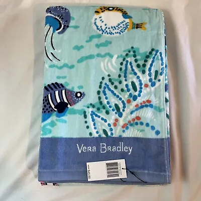 New! VERA BRADLEY Double Sided Beach Towel - Paisley Wave • $30