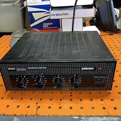 Paso Series 3000 T3010BGM Integrated Amplifier Amp Pre-Amp (Powers On) • $35
