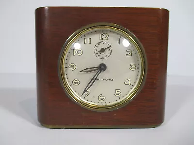 Vintage Seth Thomas Small Desk / Mantel Alarm Clock Deft-3 - Working • $20