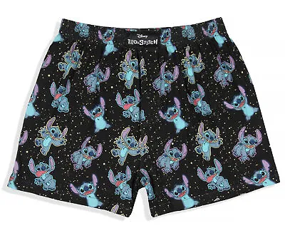 Disney Men's Lilo And Stitch Floating In Space Multi-Character Boxer Shorts • $14.95