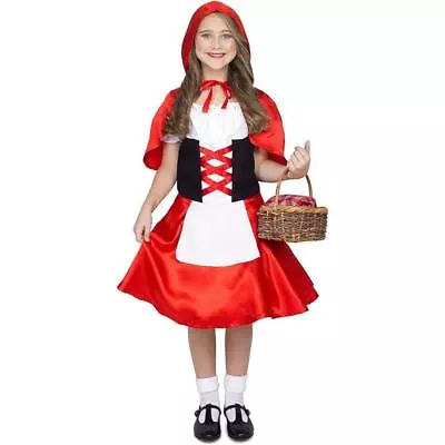 Karnival Storybook Little Red Riding Hood Girl's Fancy Dress Costume • £10.49