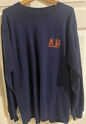 Auburn University Embroidered Long Sleeve T Shirt Medium • $12.98