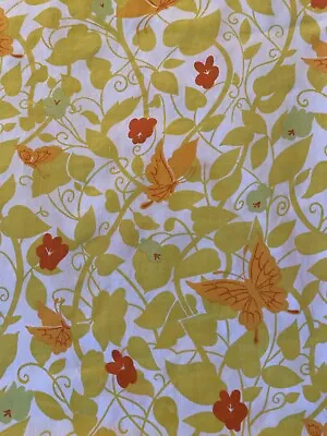 Vintage 70's Butterfly Flower Power Standard Pillowcase • $12