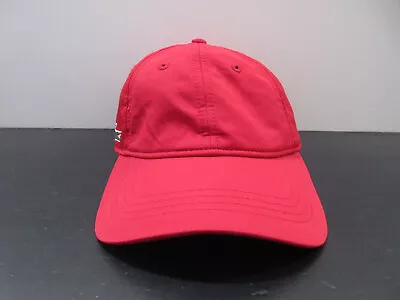 Lacoste Hat Cap Strap Back Red Crocodile Logo Adjustable Casual Mens • $28.88