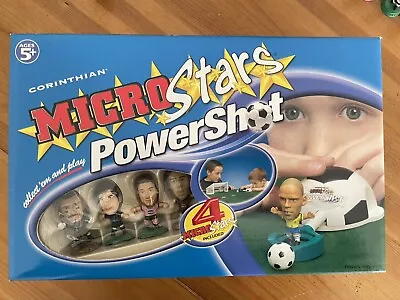 Corinthian Microstars Powershot Football Game With 4 Microstar Figures 2004 • £22.99