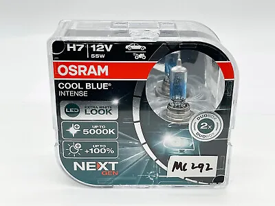 Osram H7 Cool Blue Intense NEXT Gen Halogen Bulbs | 64210CBN | MC292 | Pack Of 2 • $25.99