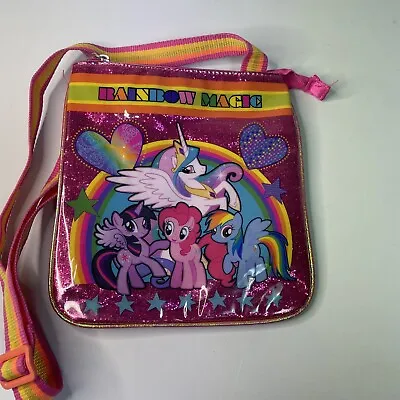 My Little Pony Rainbow Magic Clear Pink Tote Bag Pocket Book-A4 • $9.99