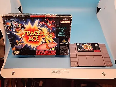 Space Ace (Super Nintendo SNES)  W/Box & Tested! No Manual • $35