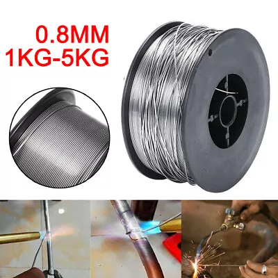 1kg-5kg 0.8mm Gasless Mild Steel Mig Welding Wire Reel Spool Flux Core No Gas • £8.80