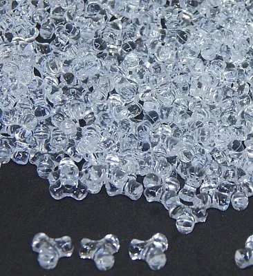 $3.99 • Buy Tri-Beads-Crystal Clear Acrylic-11x11mm -2mm Hole--You 500+- Pcs(#2267)