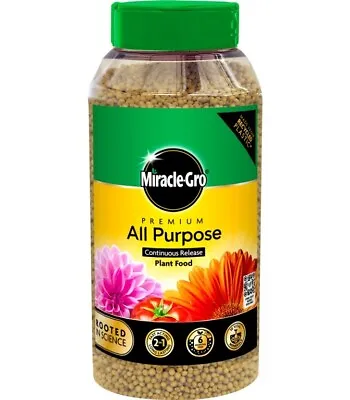 Miracle-Gro Premium Fast Acting All Purpose Continuous Release Plant Food 900g • £9.50