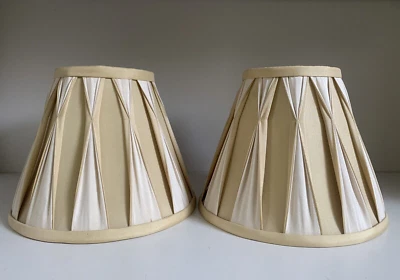 £20 • Buy LAURA ASHLEY 'Fenn' SILK Lamp Shades Champagne/Ivory 8  (Pair)
